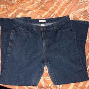 Merona Deep Blue Denim Jeans 18w